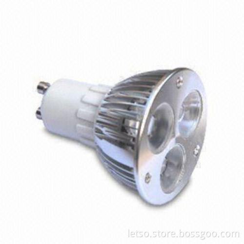 High-lumen Long Lifetime GU10 LED Bulb with 3W Power Consumption, 100 to 240V AC Input Voltage